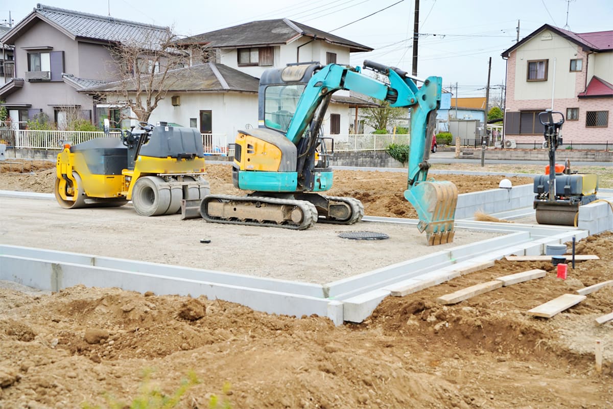 造成工事・段階的な施工のイメージ