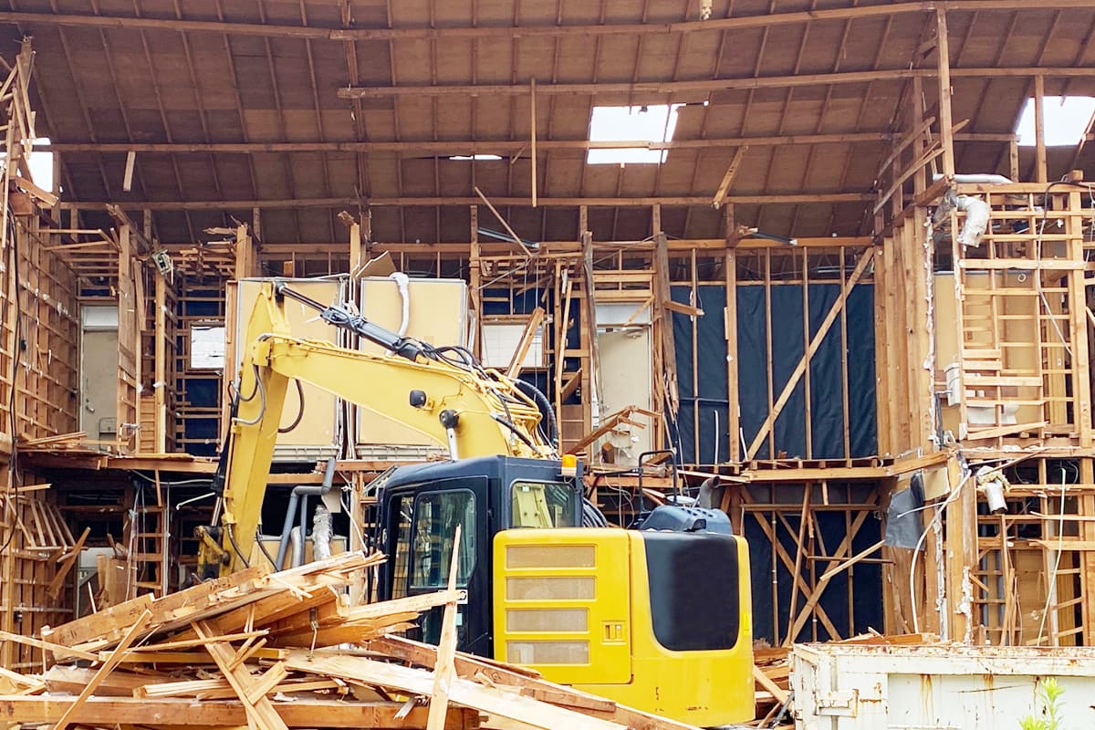 戸建住宅の解体工事